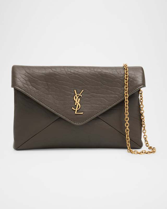 Small Grain Leather Pouch Shoulder Bag